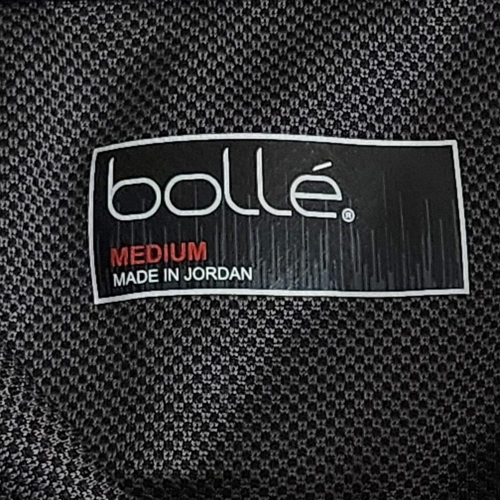 Bolle Polo Shirt Mens Medium Gray Textured Short Sleeve Performance Golf